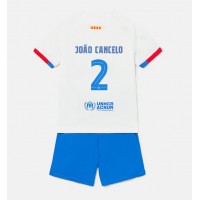 Koszulka piłkarska Barcelona Joao Cancelo #2 Strój wyjazdowy dla dzieci 2023-24 tanio Krótki Rękaw (+ Krótkie spodenki)